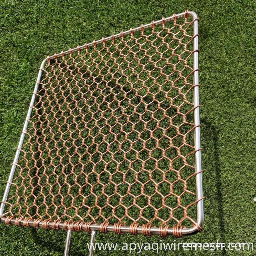 280mm Disposable bbq grill mesh bbq grill wire mesh for korea market